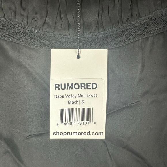 Rumored Napa Valley Mini Little Black Party Night Out Dress Size Small - Picture 6 of 13